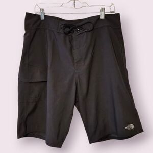 The North Face Board Shorts Mens 36 Gray Cargo Swim Trunks Beach 11" Outdoors